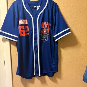 Marvel Blue and Red Men's Jersey